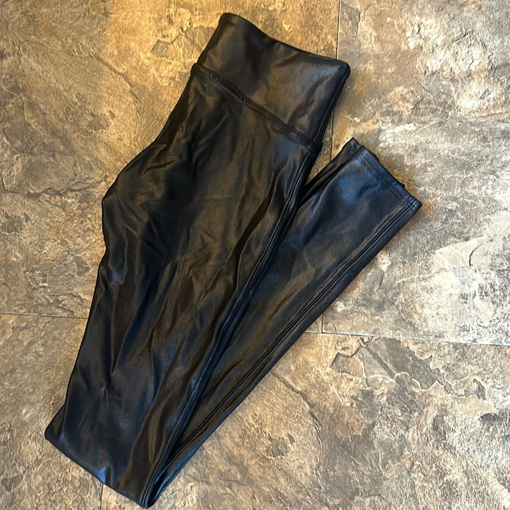 Spanx leather leggings